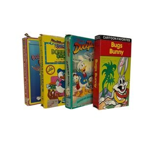 Bugs Bunny Donald Duck DuckTales Disney VHS Cartoon Favorites Lot Kids